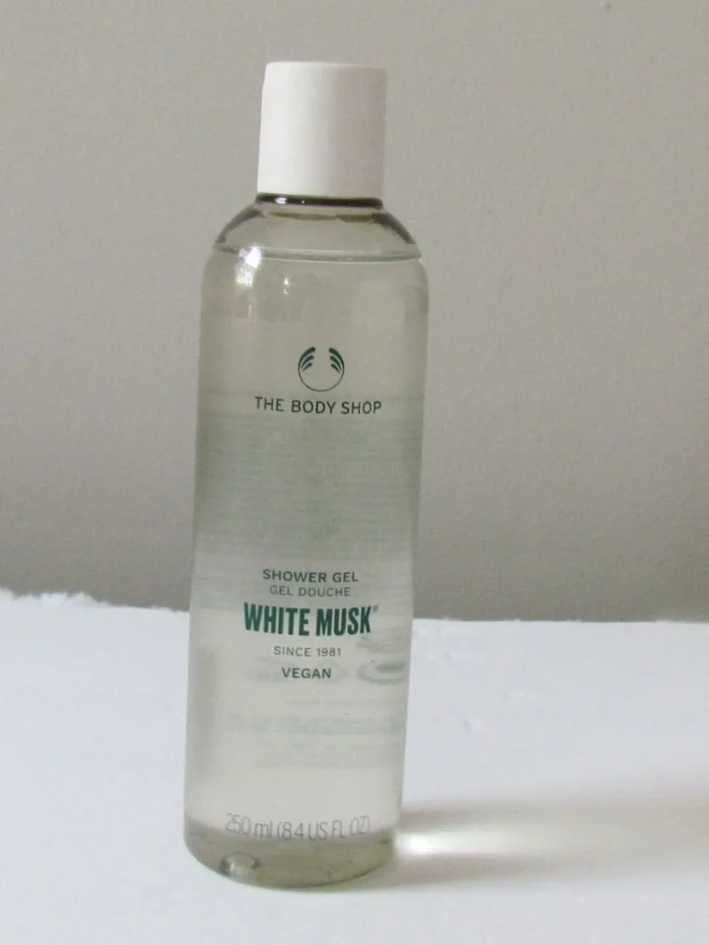 The Body Shop Vegan Floral White Musk Shower Gel 8.4 fl. oz., NEW